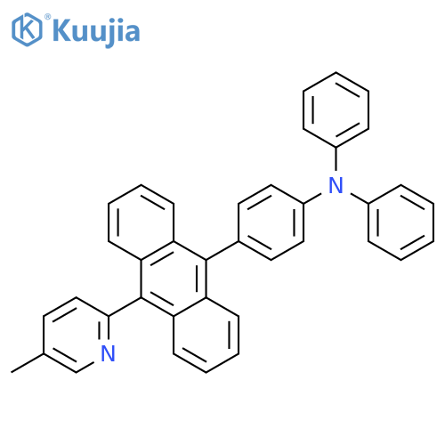 BENZENAMINE, 4-[10-(5-METHYL-2-PYRIDINYL)-9-ANTHRACENYL]-N,N-DIPHENYL- structure