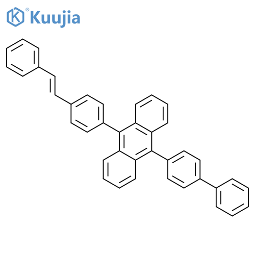 Anthracene, 9-[1,1'-biphenyl]-4-yl-10-[4-(2-phenylethenyl)phenyl]- structure