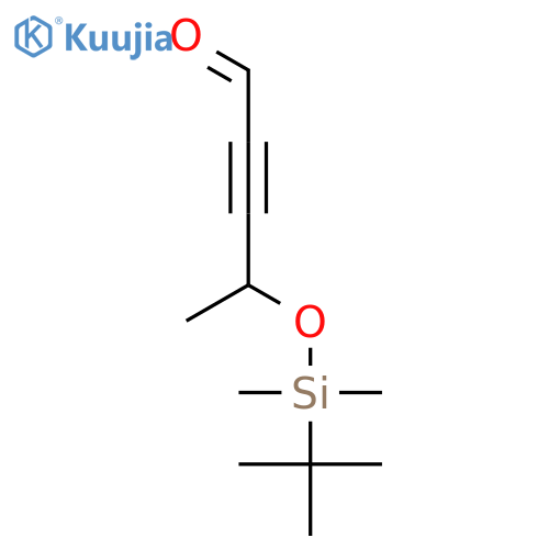 2-PENTYNAL, 4-[[(1,1-DIMETHYLETHYL)DIMETHYLSILYL]OXY]- structure
