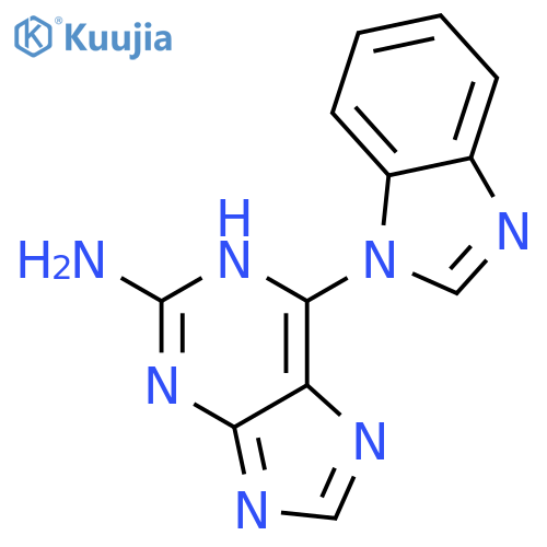 1H-Purin-2-amine, 6-(1H-benzimidazol-1-yl)- structure