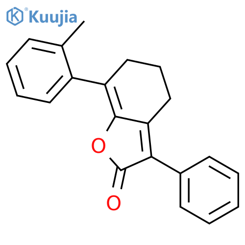 2(4H)-Benzofuranone, 5,6-dihydro-7-(2-methylphenyl)-3-phenyl- structure