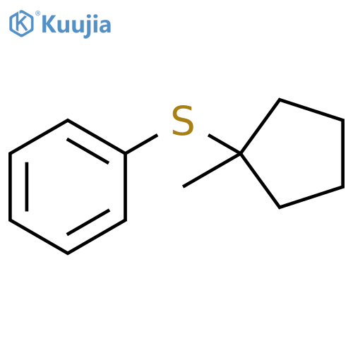 Benzene,[(1-methylcyclopentyl)thio]- structure
