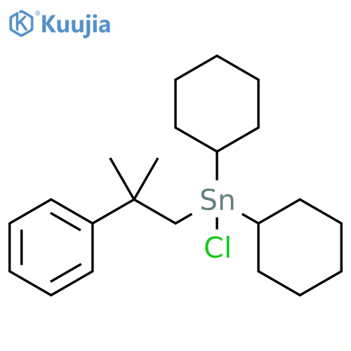 Stannane, chlorodicyclohexyl(2-methyl-2-phenylpropyl)- structure