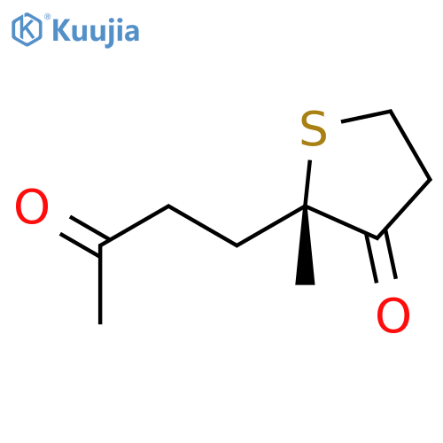 3(2H)-Thiophenone, dihydro-2-methyl-2-(3-oxobutyl)-, (2S)- structure