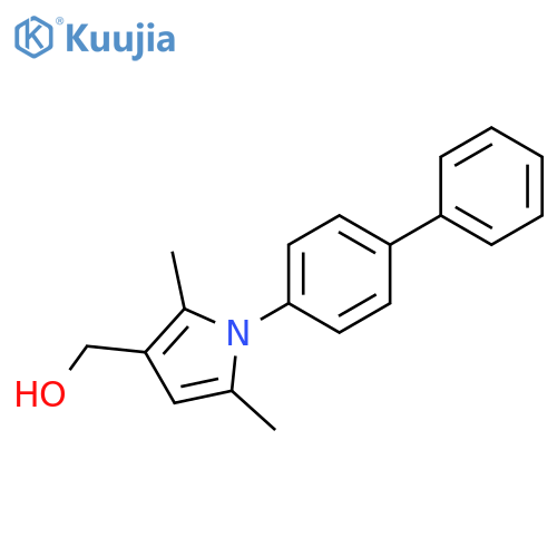 1-[1,1'-BIPHENYL]-4-YL-2,5-DIMETHYL-1H-PYRROLE-3-METHANOL structure