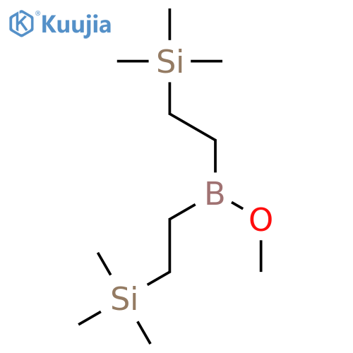 Borinic acid, bis[2-(trimethylsilyl)ethyl]-, methyl ester structure