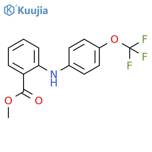 Benzoic acid, 2-[[4-(trifluoromethoxy)phenyl]amino]-, methyl ester structure