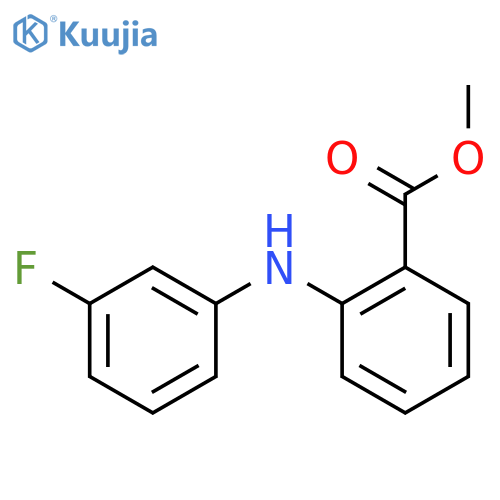 Benzoic acid, 2-[(3-fluorophenyl)amino]-, methyl ester structure