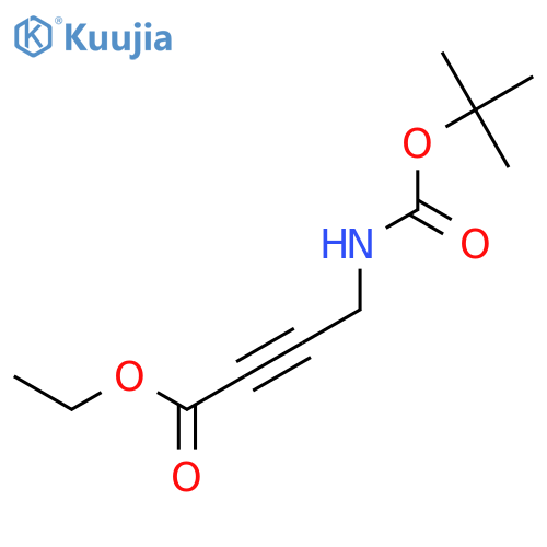 Ethyl 4-((tert-butoxycarbonyl)amino)but-2-ynoate structure