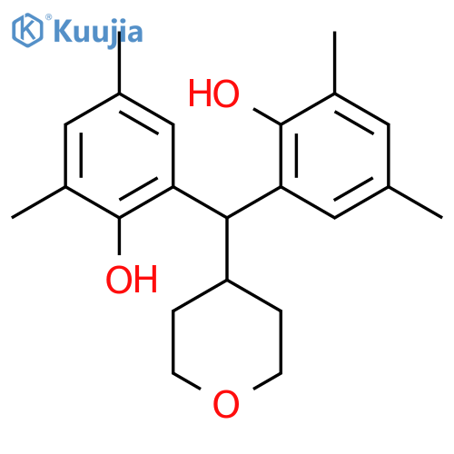 Phenol, 2,2'-[(tetrahydro-2H-pyran-4-yl)methylene]bis[4,6-dimethyl- structure