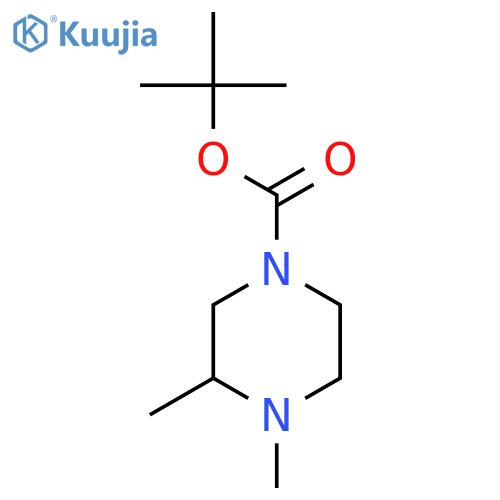 tert-Butyl 3,4-dimethylpiperazine-1-carboxylate structure