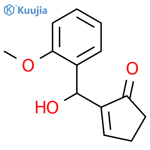 2-Cyclopenten-1-one, 2-[hydroxy(2-methoxyphenyl)methyl]- structure