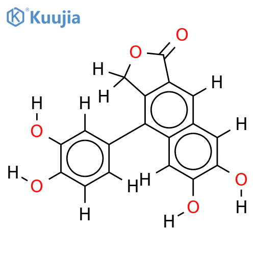 4,5,3',4'-tetrahydroxy-2,7'-cycloligna-7,7'-diene-9,9'-lactone structure