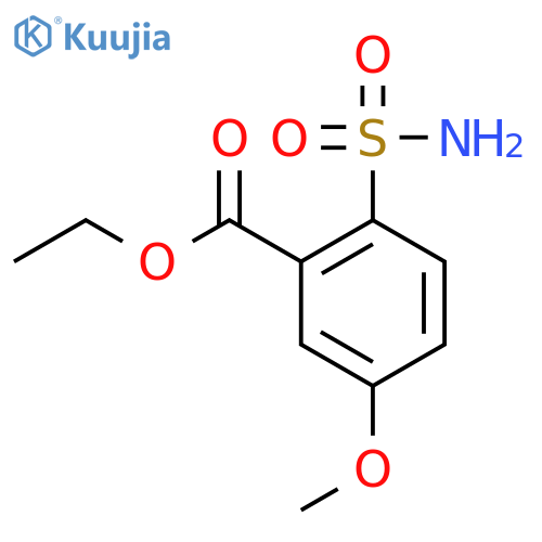 Benzoic acid,2-(aminosulfonyl)-5-methoxy-, ethyl ester structure