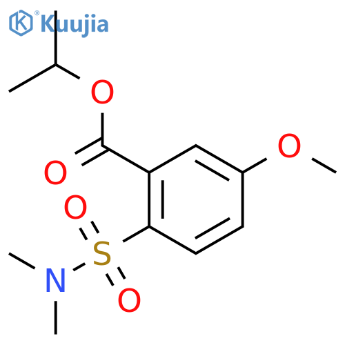 propan-2-yl 2-(dimethylsulfamoyl)-5-methoxybenzoate structure