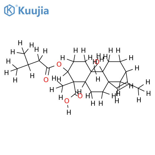 3-(3-Methylbutanoyl)-(ent-3beta)-3, 9-Dihydroxy-15-kauren-19-oic acid structure