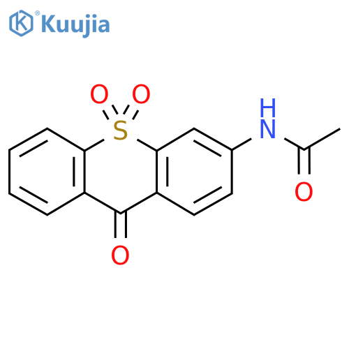 3-Acetylamino-9-oxo-9H-thioxanthene 10,10-dioxide structure