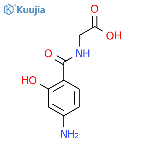 2-(4-Amino-2-hydroxybenzamido)acetic Acid structure