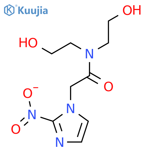 N,N-bis(2-hydroxyethyl)-2-(2-nitro-1H-imidazol-1-yl)acetamide structure