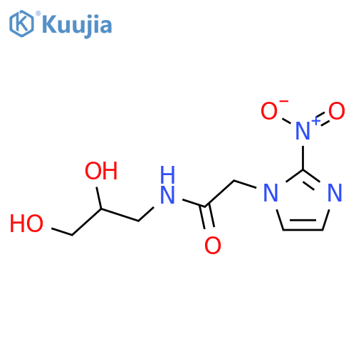N-(2,3-dihydroxypropyl)-2-(2-nitroimidazol-1-yl)acetamide structure