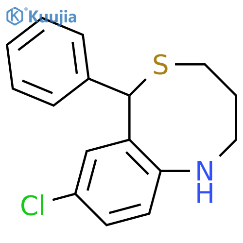 2H-5,1-BENZOTHIAZOCINE, 8-CHLORO-1,3,4,6-TETRAHYDRO-6-PHENYL- structure