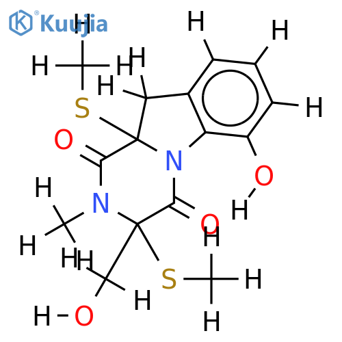 5a,6-Dehydrobisdethio-3,10a-bis(methylthio)gliotoxin structure