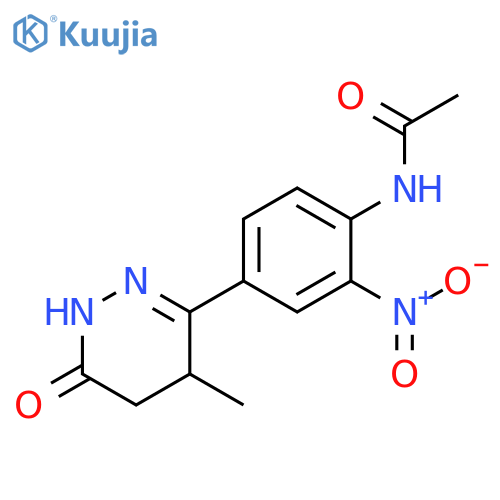 Acetamide,N-[2-nitro-4-(1,4,5,6-tetrahydro-4-methyl-6-oxo-3-pyridazinyl)phenyl]- structure