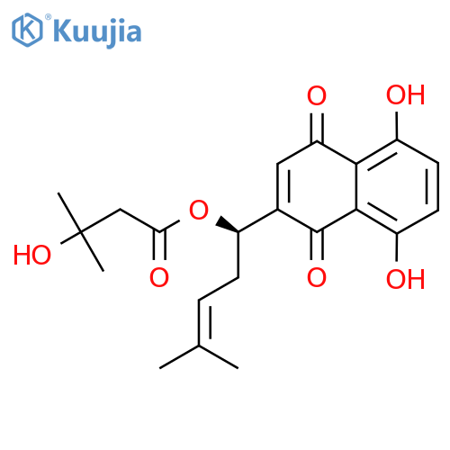 Alkannin-beta-hydroxyisovalerate structure