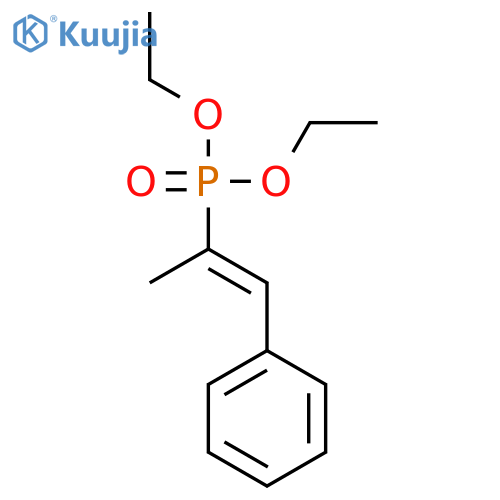 Phosphonic acid, [(1E)-1-methyl-2-phenylethenyl]-, diethyl ester structure