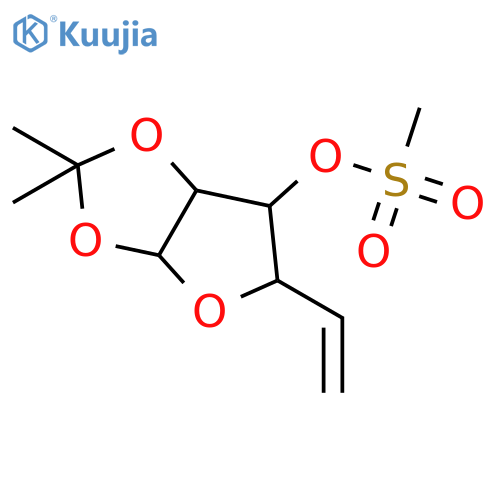 a-D-xylo-Hex-5-enofuranose,5,6-dideoxy-1,2-O-(1-methylethylidene)-, methanesulfonate (9CI) structure