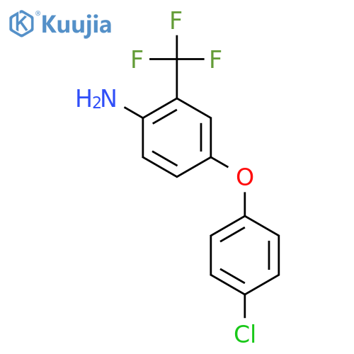 4-(4-Chlorophenoxy)-2-(trifluoromethyl)aniline structure