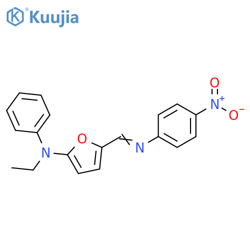 2-Furanamine,N-ethyl-5-[[(4-nitrophenyl)imino]methyl]-N-phenyl- structure