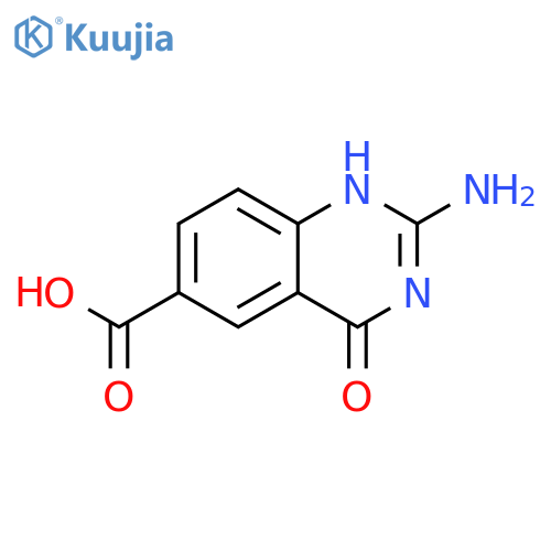 6-Quinazolinecarboxylicacid, 2-amino-1,4-dihydro-4-oxo- structure