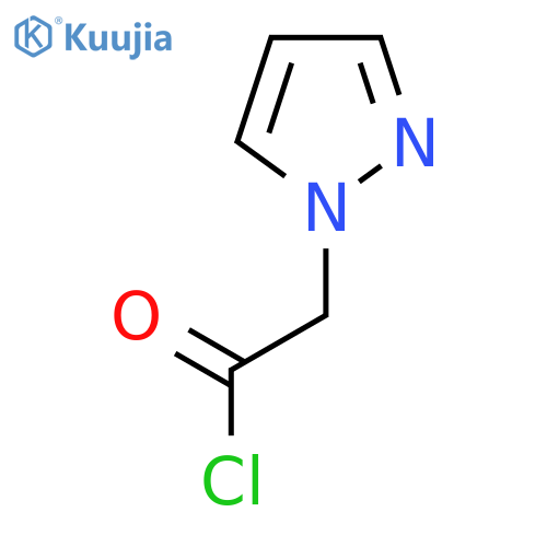2-(1H-pyrazol-1-yl)acetyl chloride structure
