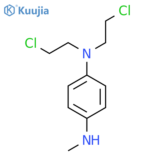 1,4-BENZENEDIAMINE, N,N-BIS(2-CHLOROETHYL)-N'-METHYL- structure