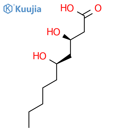 3,5-Dihydroxydecanoic acid; (3R,5R)-form structure