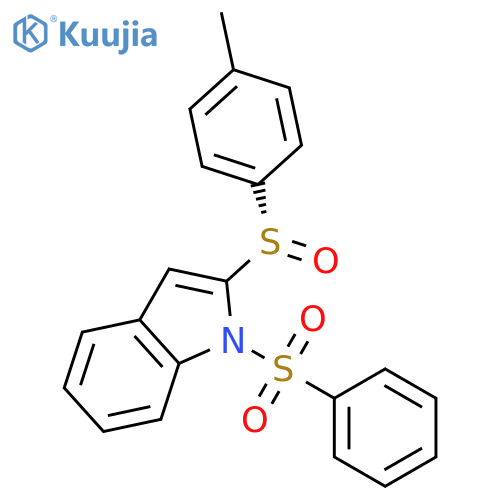 1H-Indole, 2-[(S)-(4-methylphenyl)sulfinyl]-1-(phenylsulfonyl)- structure