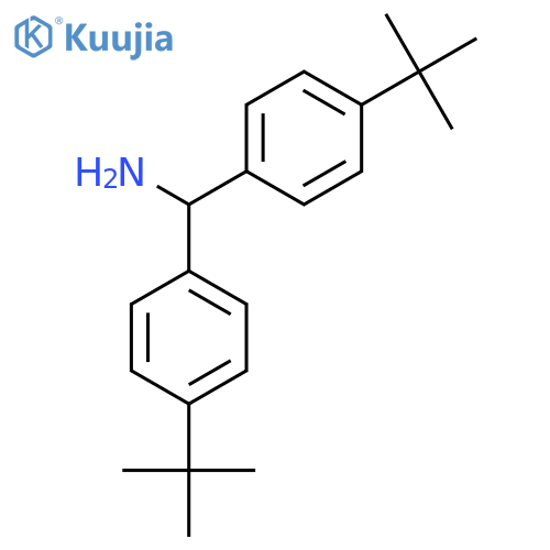 Bis(4-(tert-butyl)phenyl)methanamine structure