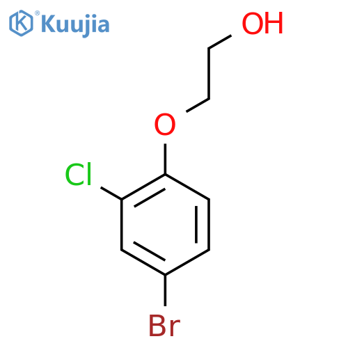 2-(4-Bromo-2-chlorophenoxy)ethanol structure