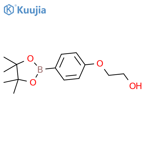2-4-(Tetramethyl-1,3,2-dioxaborolan-2-yl)phenoxyethan-1-ol structure