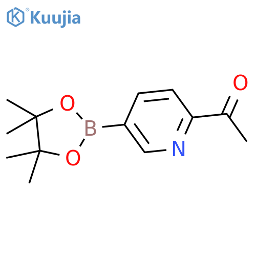 1-(5-(4,4,5,5-tetramethyl-1,3,2-dioxaborolan-2-yl)pyridin-2-yl)ethanone structure