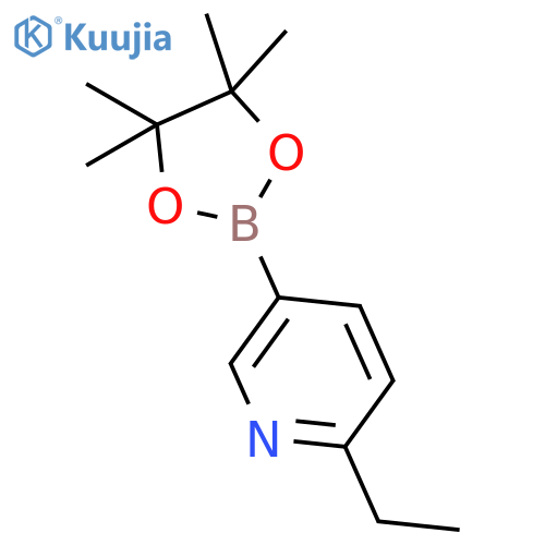2-Ethyl-5-(4,4,5,5-tetramethyl-1,3,2-dioxaborolan-2-yl)pyridine structure