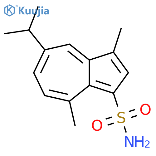 3,8-dimethyl-5-(propan-2-yl)azulene-1-sulfonamide structure