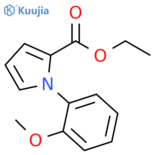 1H-Pyrrole-2-carboxylic acid, 1-(2-methoxyphenyl)-, ethyl ester structure