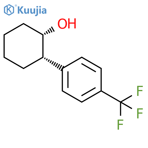 Cyclohexanol, 2-[4-(trifluoromethyl)phenyl]-, (1S,2S)- structure