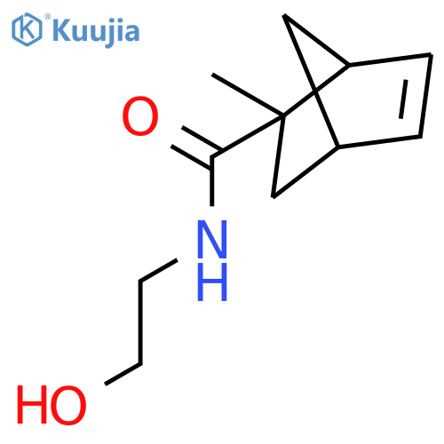 Bicyclo[2.2.1]hept-5-ene-2-carboxamide, N-(2-hydroxyethyl)-2-methyl- structure