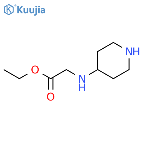 ethyl 2-(piperidin-4-yl)aminoacetate structure