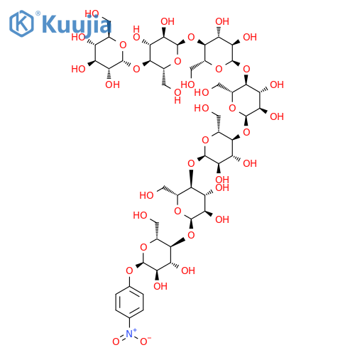 a-D-Glucopyranoside, 4-nitrophenylO-a-D-glucopyranosyl-(1®4)-O-a-D-glucopyranosyl-(1®4)-O-a-D-glucopyranosyl-(1®4)-O-a-D-glucopyranosyl-(1®4)-O-a-D-glucopyranosyl-(1®4)-O-a-D-glucopyranosyl-(1®4)- structure