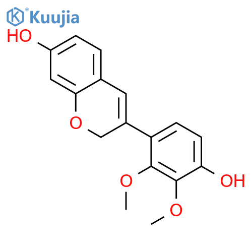 3-(4-hydroxy-2,3-dimethoxyphenyl)-2H-chromen-7-ol structure
