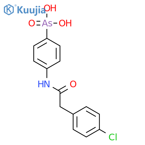 (4-{[(4-chlorophenyl)acetyl]amino}phenyl)arsonic acid structure